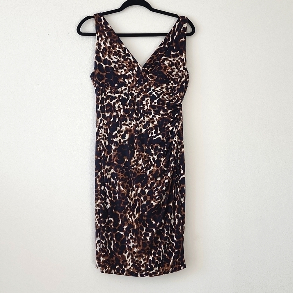 Lauren Ralph Lauren faux wrap dress Mob Wife